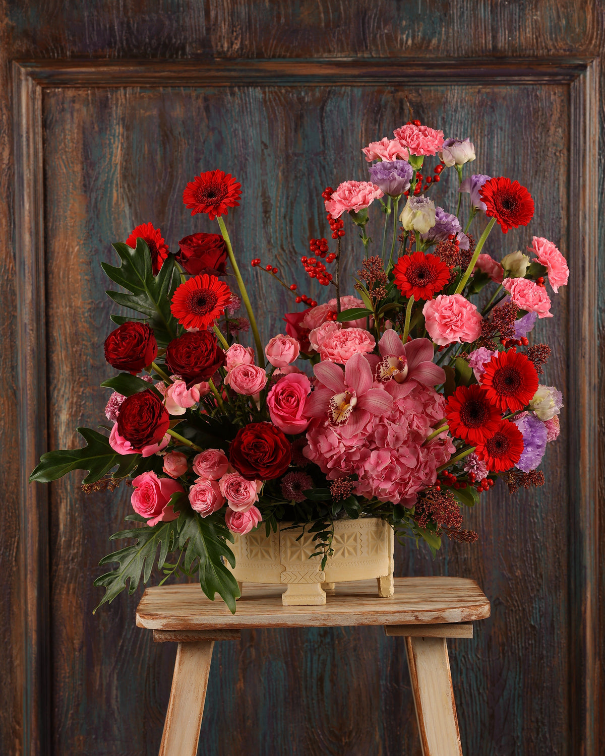 Ruby Romance Vase Arrangement