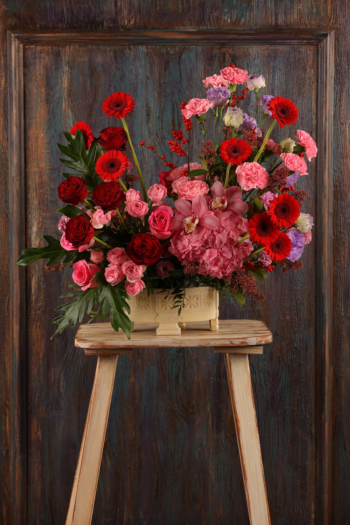 Ruby Romance Vase Arrangement