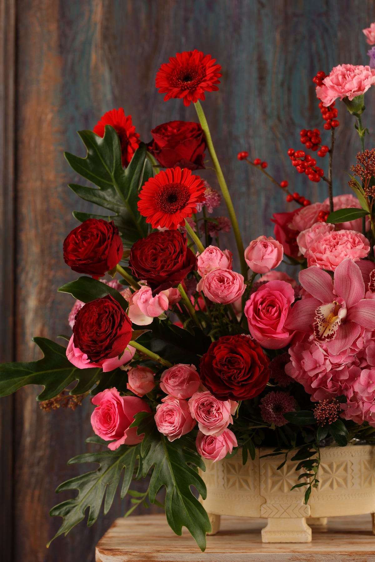 Ruby Romance Vase Arrangement