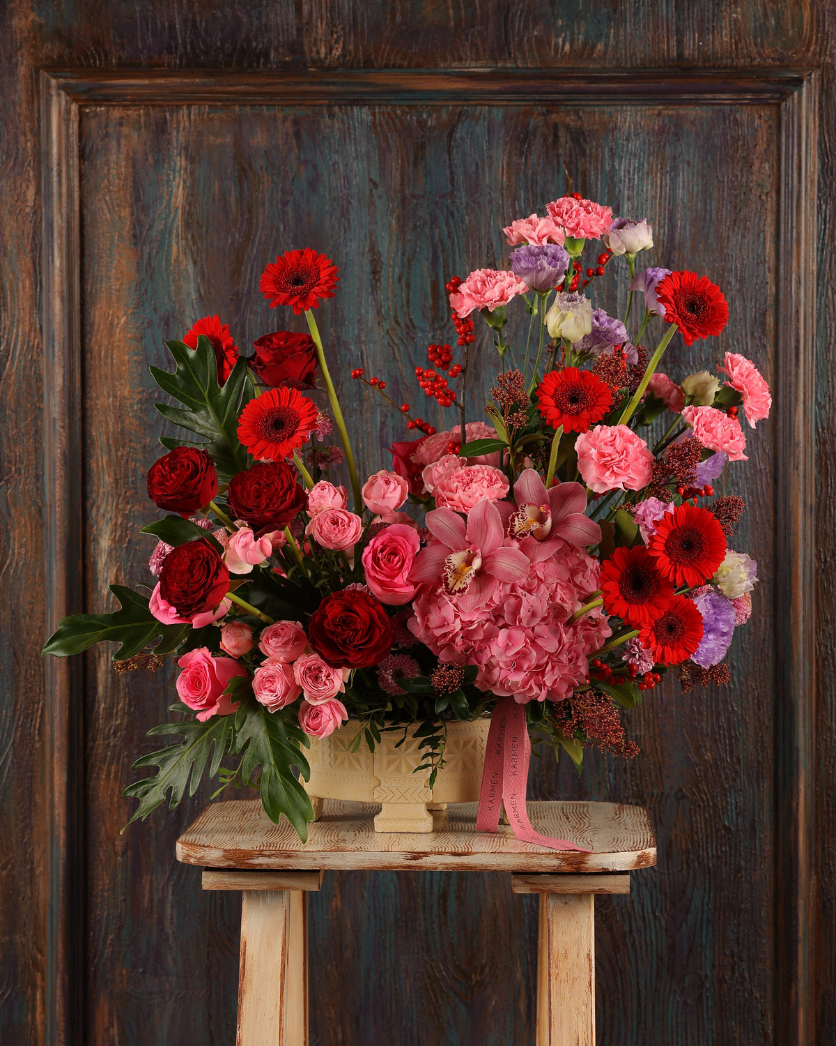 Ruby Romance Vase Arrangement