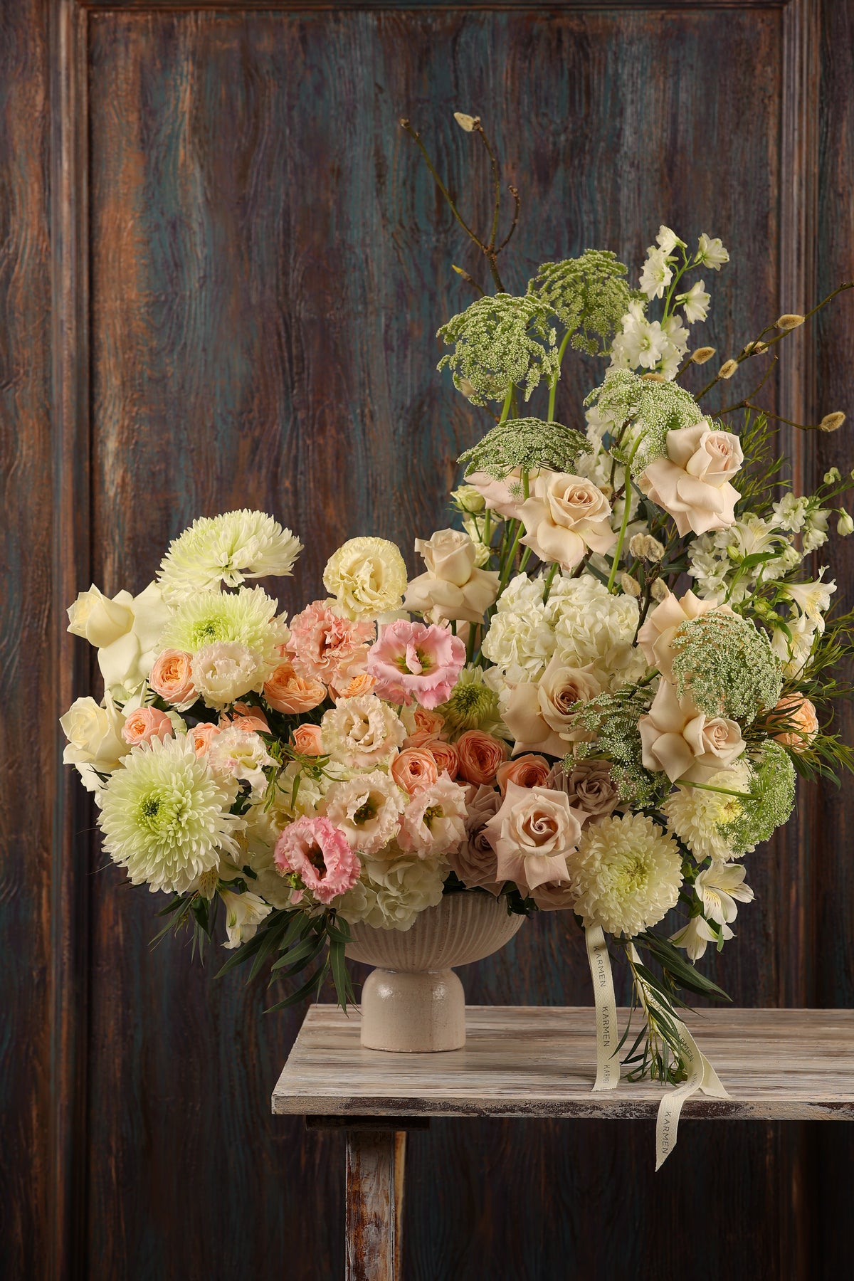 Blush Elegance Vase Arrangement