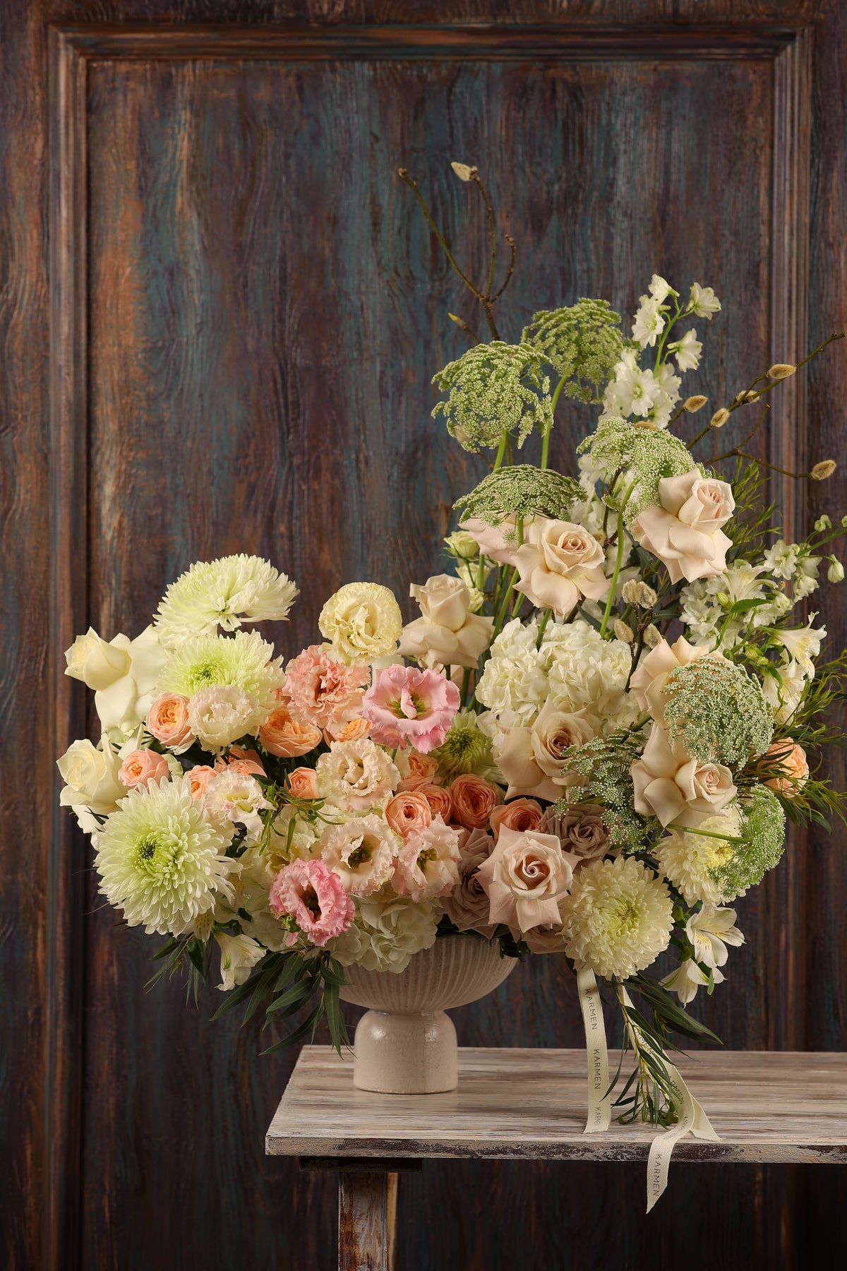 Blush Elegance Vase Arrangement