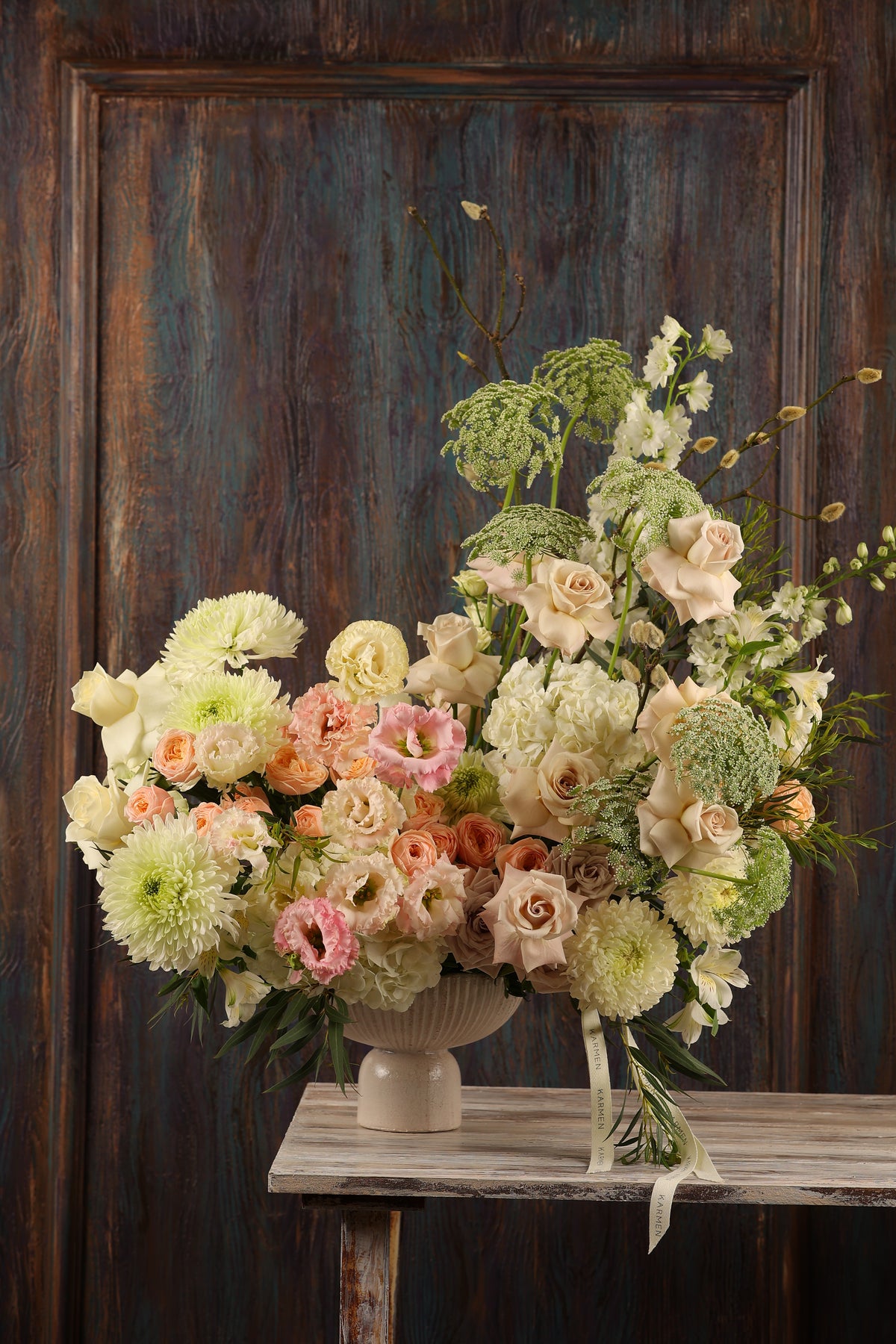 Blush Elegance Vase Arrangement