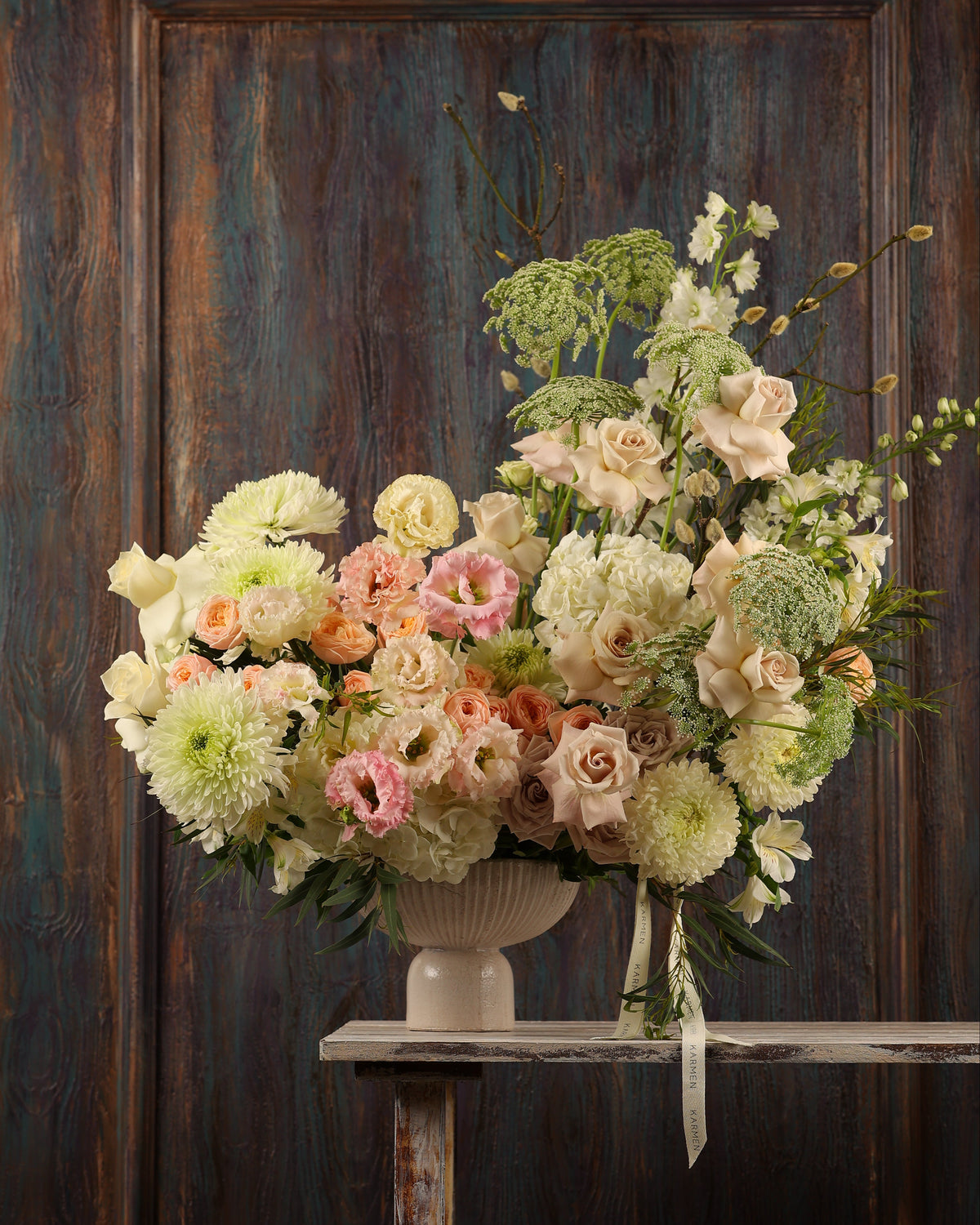 Blush Elegance Vase Arrangement